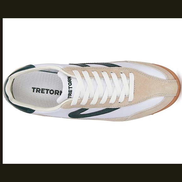 Tretorn Women’s Rawlins Sneaker Suede Leather Lightweight Rawlins 2.0 GReen/Gray - Picture 5 of 9